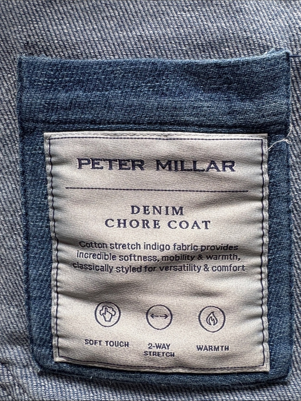 Peter Millar Indigo Denim Chore Jacket